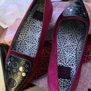 Strange Cvlt Velvet Flats